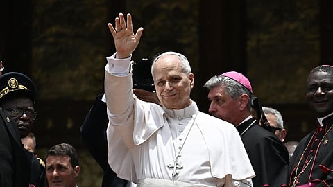 Leão XIV durante a visita aos Camarões.