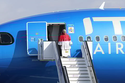 Papa Leão XIV chegou este sábado a Luanda.