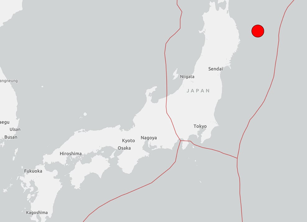 Sismo de magnitude 7,4 atinge o Japão. Emitido alerta de tsunami