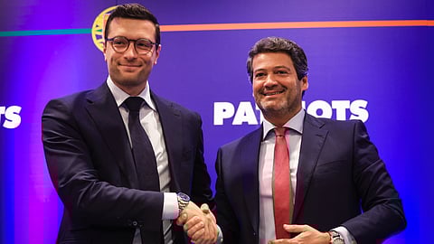 Jordan Bardella e André Ventura participaram na reunião dos Patriotas pela Europa. 