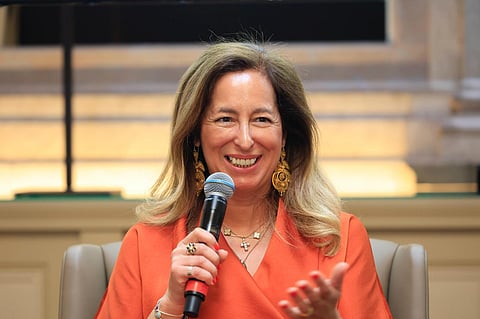 Tereza Fiúza, presidente para o investimento (chief investment officer) do Banco Português de Fomento, na conferência organizada por DN/PwC. Lisboa, 22 de abril de 2026.