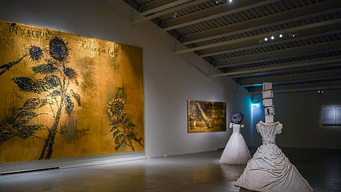 No MUZEU há uma sala dedicada a Anselm Kiefer, com oito obras do artista alemão. 