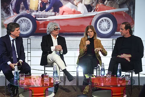 Os oradores da conferência realizada no Caramulo Experience Center foram (da esquerda para a direita): Paulo Pereira da Silva, da Renova, Cristina Vaz Tomé, do Metropolitano de Lisboa e Luís Abrantes, da Movecho.