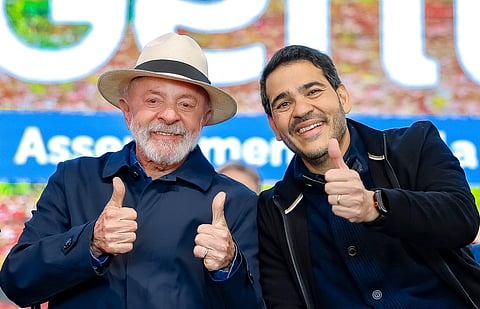 Lula da Silva e Jorge Messias, o escolhido pelo líder brasileiro para o STF.