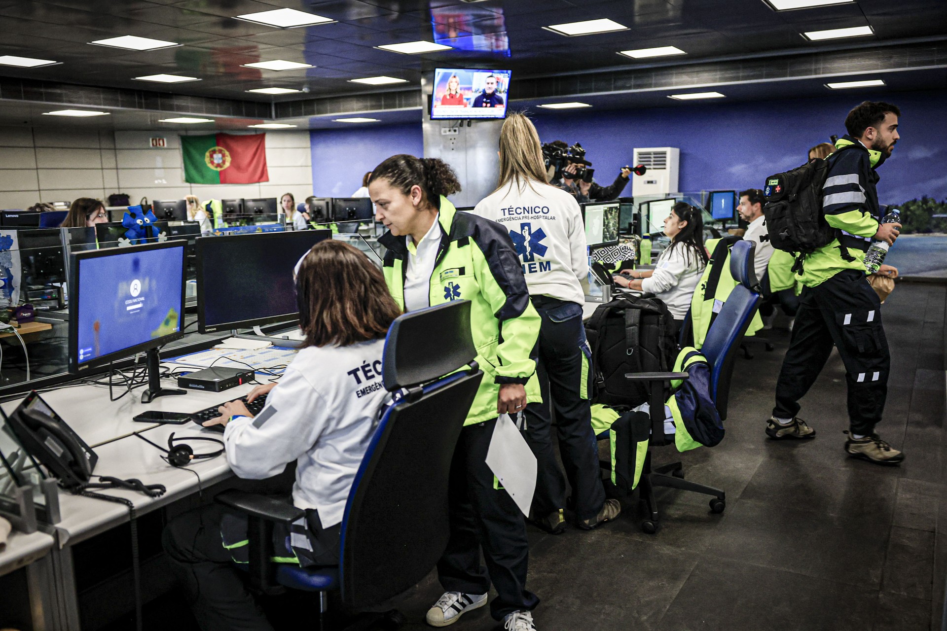 Técnicos de emergência estiveram em greve de 30 de outubro a 4 de novembro.  