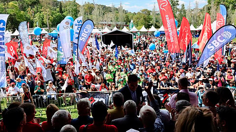 José Luís Carneiro marcou presença na festa promovida pela UGT no Jamor, neste 1º de maio