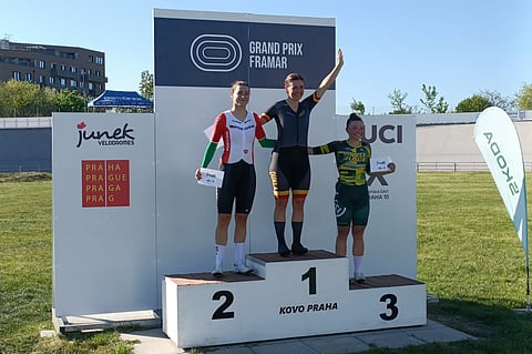 Daniela Campos conquista 2.º lugar no omnium do Grande Prémio Junek Velodromes em Praga