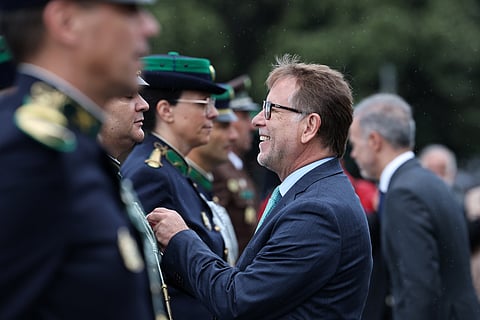 Ministro da Administração Interna, Luís Neves, na cerimónia do 115.º aniversário da GNR, no Porto