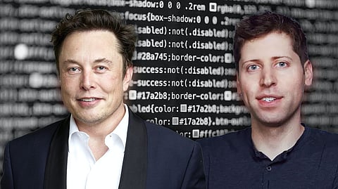 Elon Musk e Sam Altman (à direita)