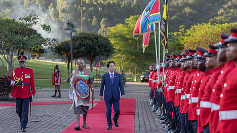 Rei Mswati III recebeu Lai Ching-te.