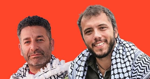 Fotomontagem com as fotos de Saif Abusheket (esq.) e Thiago Ávila (dir.).