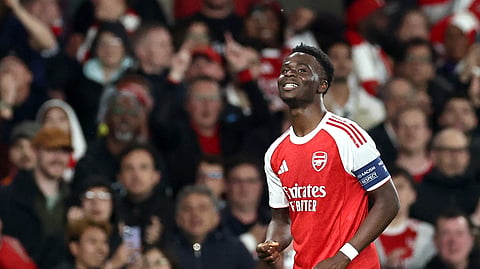 Bukayo Saka foi o herói do Arsenal.
