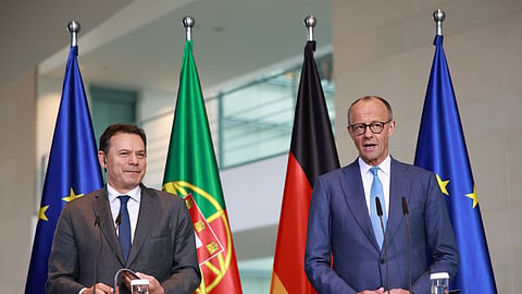 Merz recebeu esta terça-feira, 5 de maio, Luís Montenegro, que foi a Berlim com o objetivo de intensificar o diálogo bilateral “numa altura crítica para a economia europeia e para o futuro da UE”. 