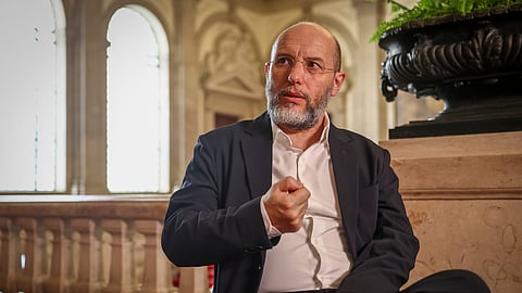 Rui Tavares concedeu uma entrevista ao Diário de Notícias no Parlamento
