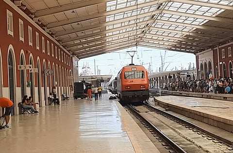 Estação de Santa Apolónia, onde ocorreu o acidente em causa.