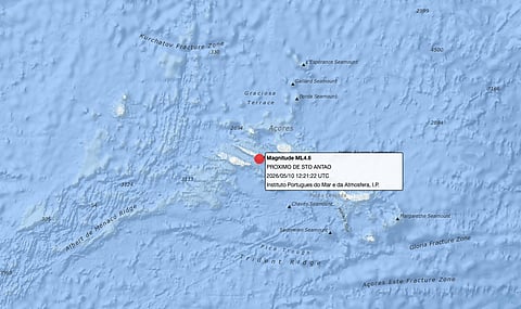 Sismo de 4,6 de magnitude sentido nos Açores