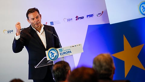 Luís Montenegro falou na Universidade Europa do PSD, em Porto de Mós.