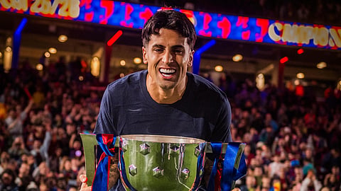 Cancelo está cedido pelo Al Hilal ao Barcelona desde janeiro e leva 20 jogos nas várias provas.