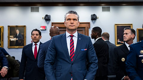 O secretário da Defesa (autointitulado da Guerra) dos EUA, Pete Hegseth.