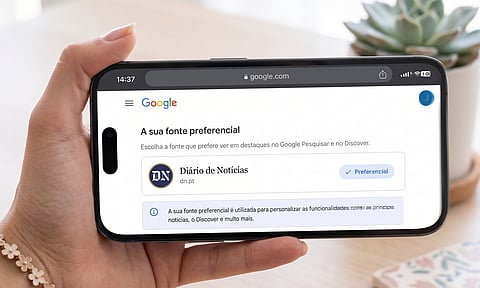 O Diário de Notícias como fonte preferencial no Google.