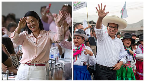 Keiko Fujimori e Roberto Sánchez.