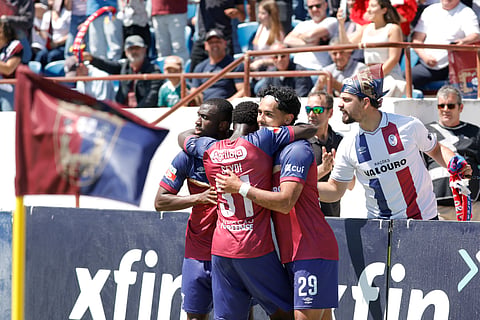 Entre os dois jogos do play-off, o Torreense joga a final da Taça de Portugal com o Sporting.
