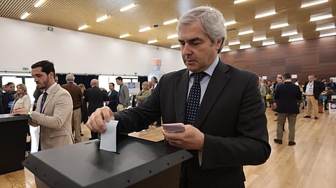 Nuno Melo votou na lista única aos órgãos nacionais do CDS-PP, com a qual se vai reeleger para um terceiro mandato.