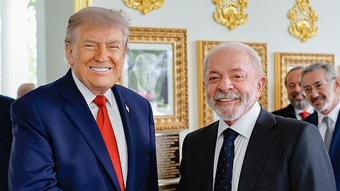 Trump recebeu Lula na Casa Branca a 7 de maio.