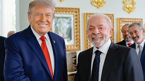 Trump recebeu Lula na Casa Branca a 7 de maio.