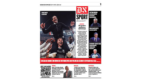 Leia aqui o DN Sport desta sexta-feira, 22 de maio