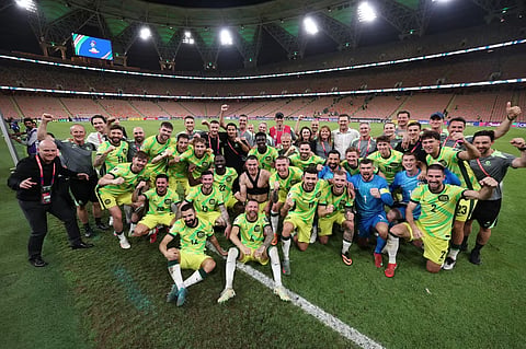 Austrália celebrou o apuramento, o sexto seguido, para o Mundial.