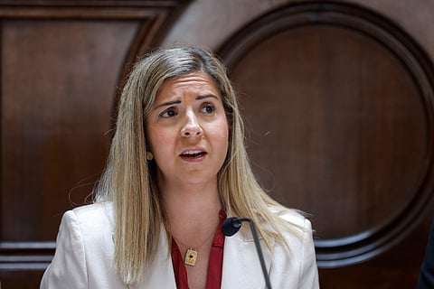 Ministra da Cultura, Juventude e Desporto, Margarida Balseiro Lopes.