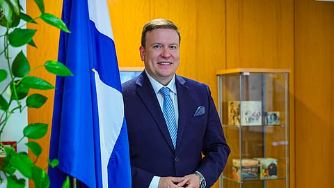 O ministro Ville Tavio falou com o DN na embaixada da Finlândia em Lisboa.