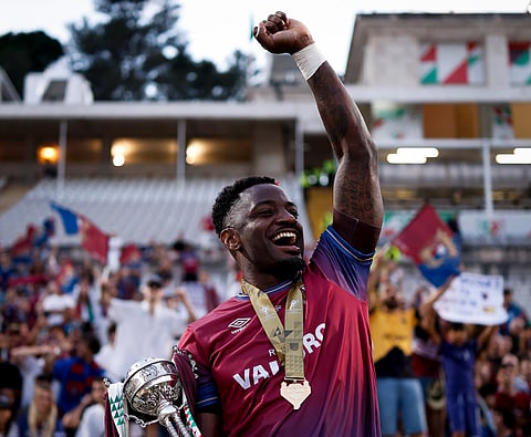 Stopira marcou o golo decisivo na conquista da Taça de Portugal pelo Torreense, da II Liga, e agora vai ao Mundial.