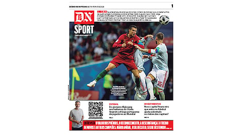 Leia aqui o DN Sport desta sexta-feira, 05 de junho