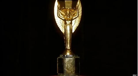 Imagem da taça Jules Rimet original