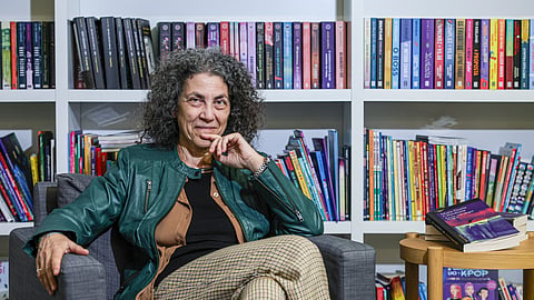 Maria Grazia Calandrone esteve em Lisboa para  a Noite da Literatura Europeia.