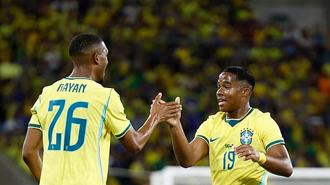 Rayan e Endrick, duas das esperanças para o hexa. 