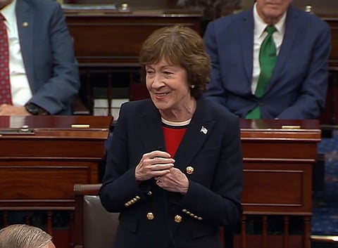 Susan Collins no dia em que chegou ao seu voto 10.000.