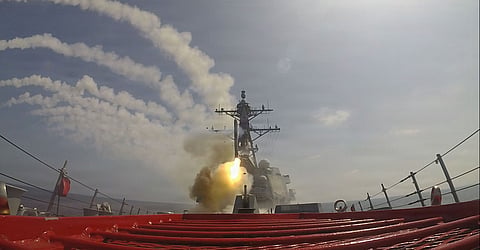 Tomahawk lançado contra alvo iraniano: segundo Trump, o próprio Khamenei já se mostrou de acordo com a proposta de entendimento, o que não foi confirmado por Teerão.