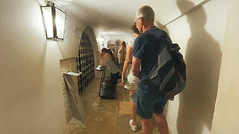 Cripta no subsolo da Igreja de Santo Antônio, em Lisboa.