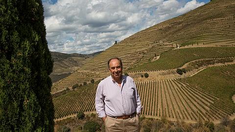 Jorge Dias fotografado na Quinta de Ventozelo, um dos mais relevantes investimentos da Granvinhos na década passada