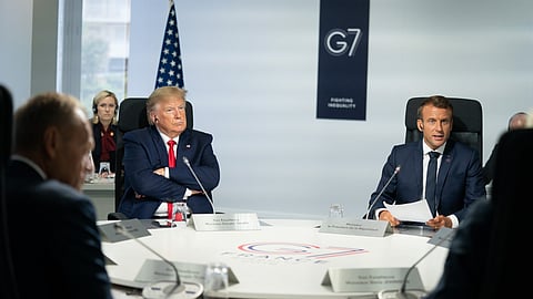Em 2019, em Biarritz, Macron pôs fim à tradição do comunicado conjunto dadas as divergências entre Trump e os restantes líderes.