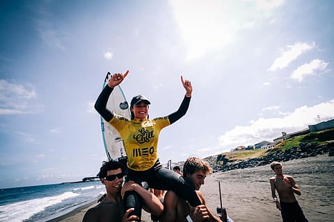 É a primeira vez na carreira como detentora do principal título do surf feminino português.