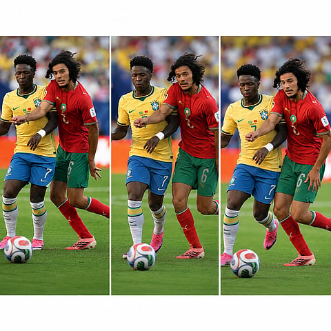 Jogo acabou em 1x1.