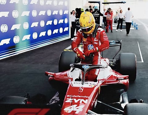 Hamilton conseguiu finalmente transformar o potencial demonstrado desde a sua chegada à Ferrari numa vitória.