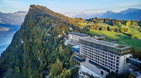 A estância alpina de Bürgenstock, perto de Lucerna.