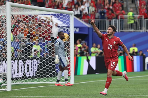 João Neves fez o primeiro golo de Portugal no Mundial 2026.