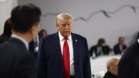 Presidente dos EUA, Donald Trump, na cimeira do G7, em França