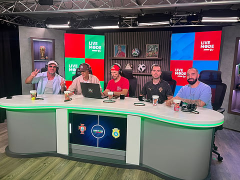 Equipa da LiveModeTV na transmissão de Portugal - Congo na última quarta-feira, 17 de junho.